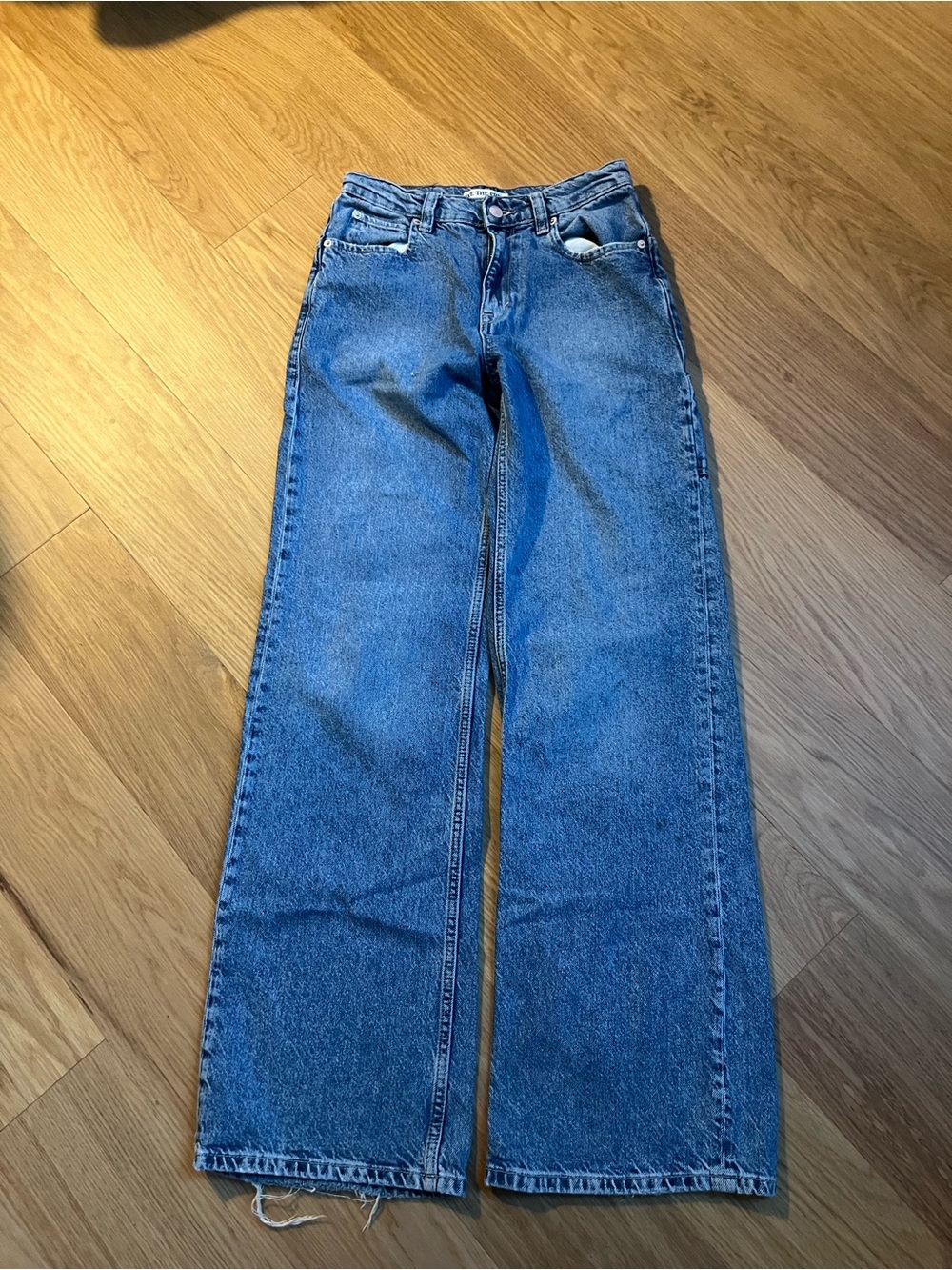 Free People Women’s Tinsley Baggy High-Rise Straight Leg Jeans-size 25